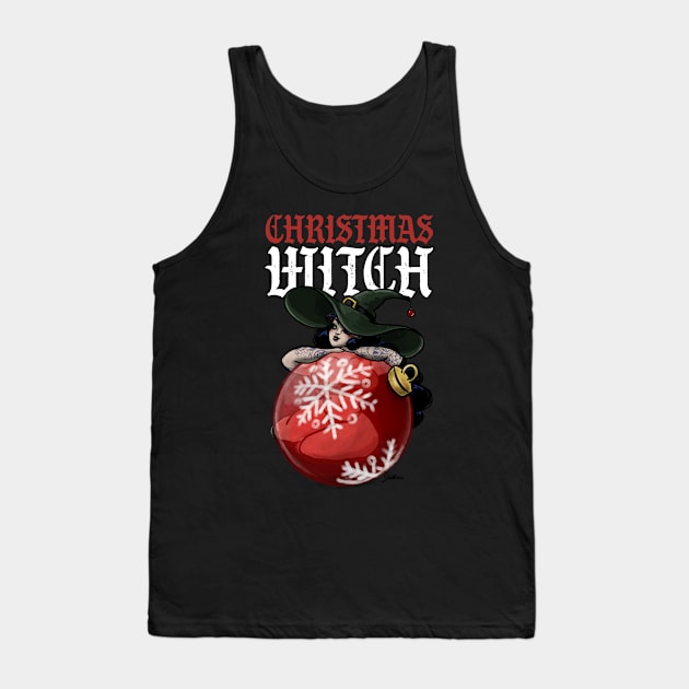 Christmas Witch Tank Top by SaraWired